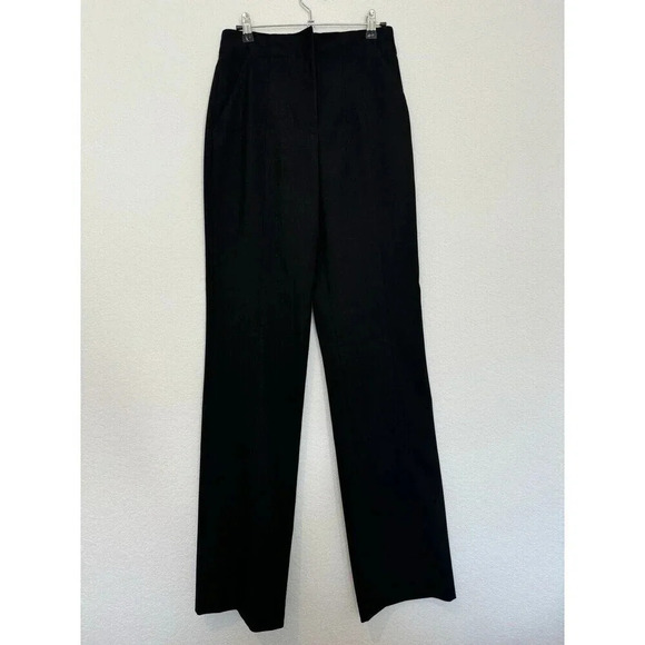 A.L.C Pants Straight Leg Black Size 4 High Rise Old Money - Picture 1 of 12